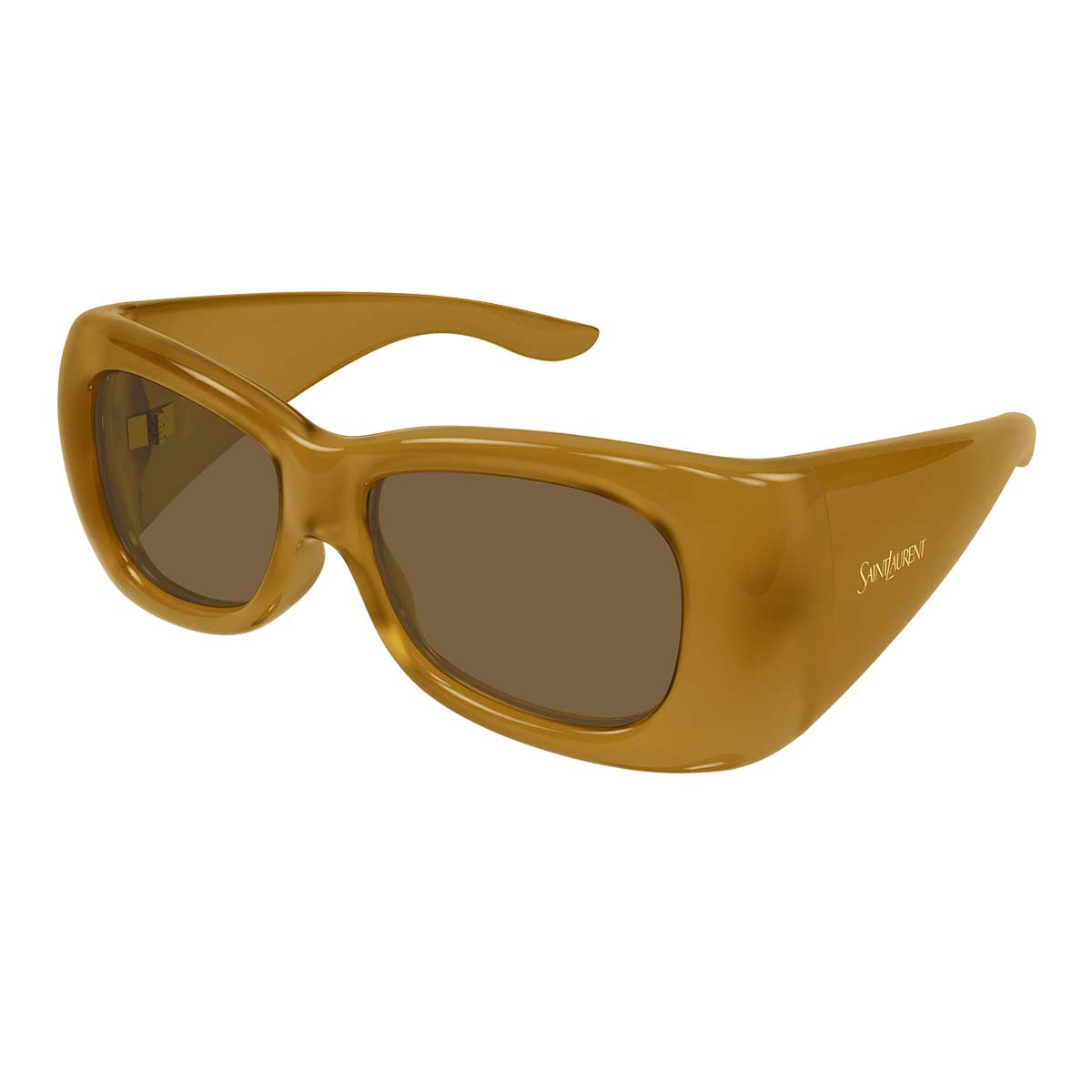 Saint Laurent Occhiali da Sole SL 901 HOWL 008 Giallo/Marrone Donna 2