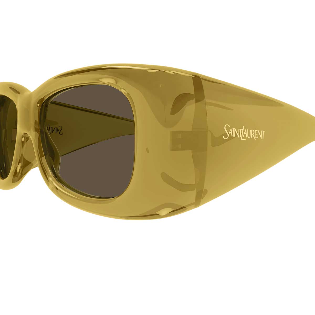 Saint Laurent Occhiali da Sole SL 901 HOWL 011 Giallo/Marrone Donna 3
