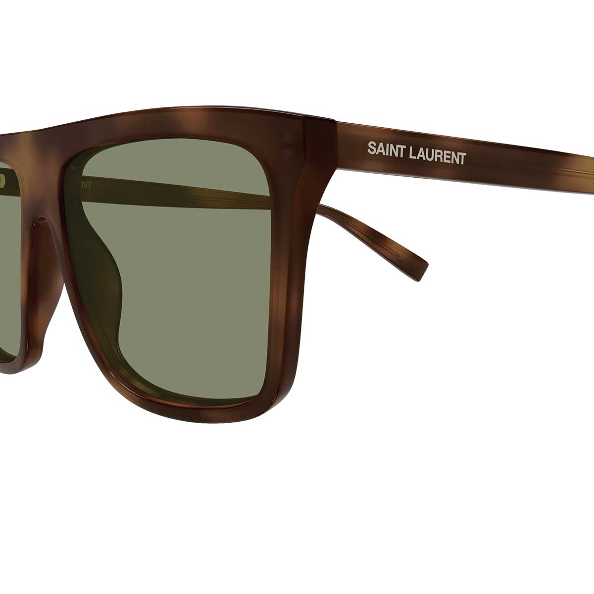Saint Laurent Occhiali da Sole SL 904 004 Marrone/Verde Uomo