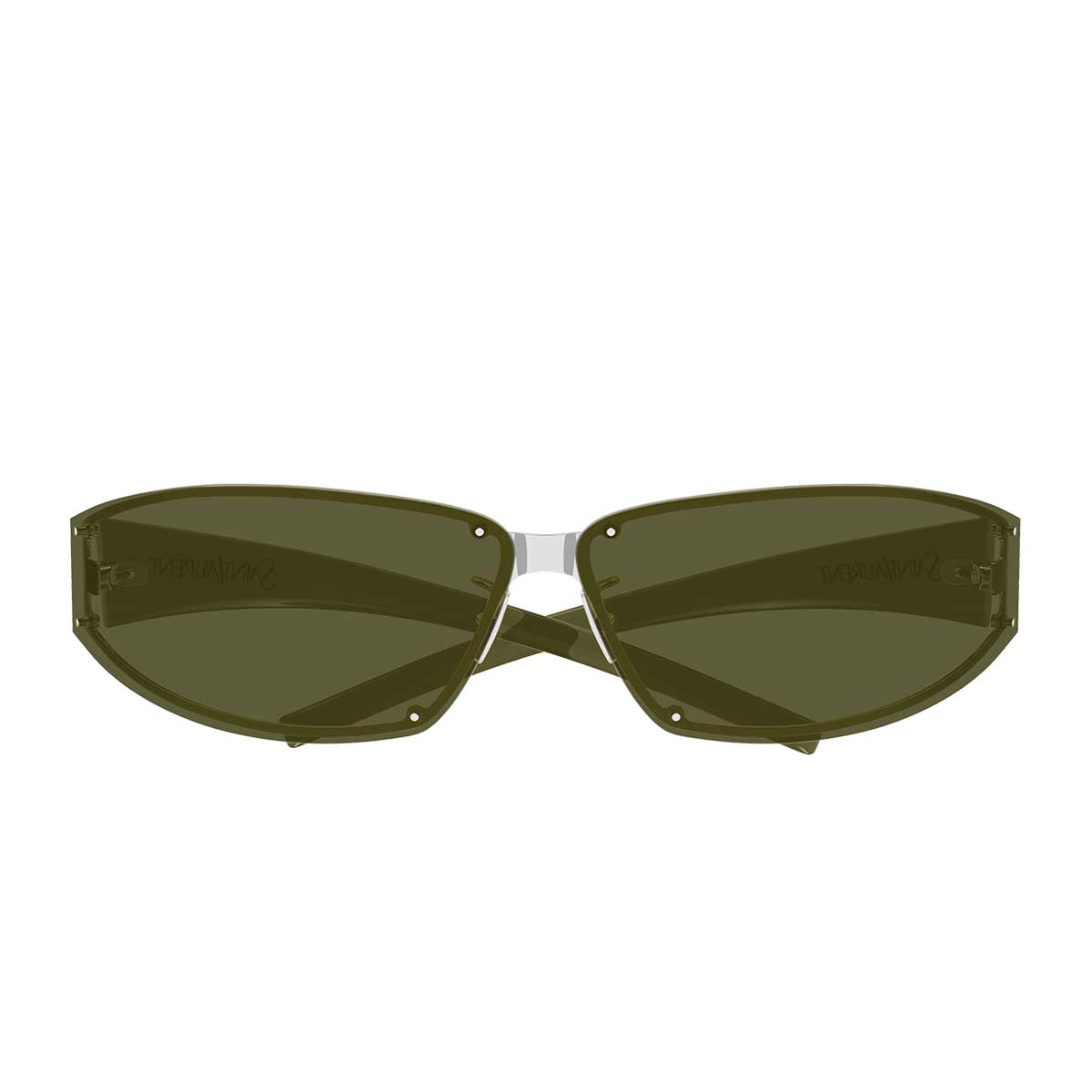 Saint Laurent Occhiali da Sole SL 963 006 ArgentoVerde/Verde Uomo