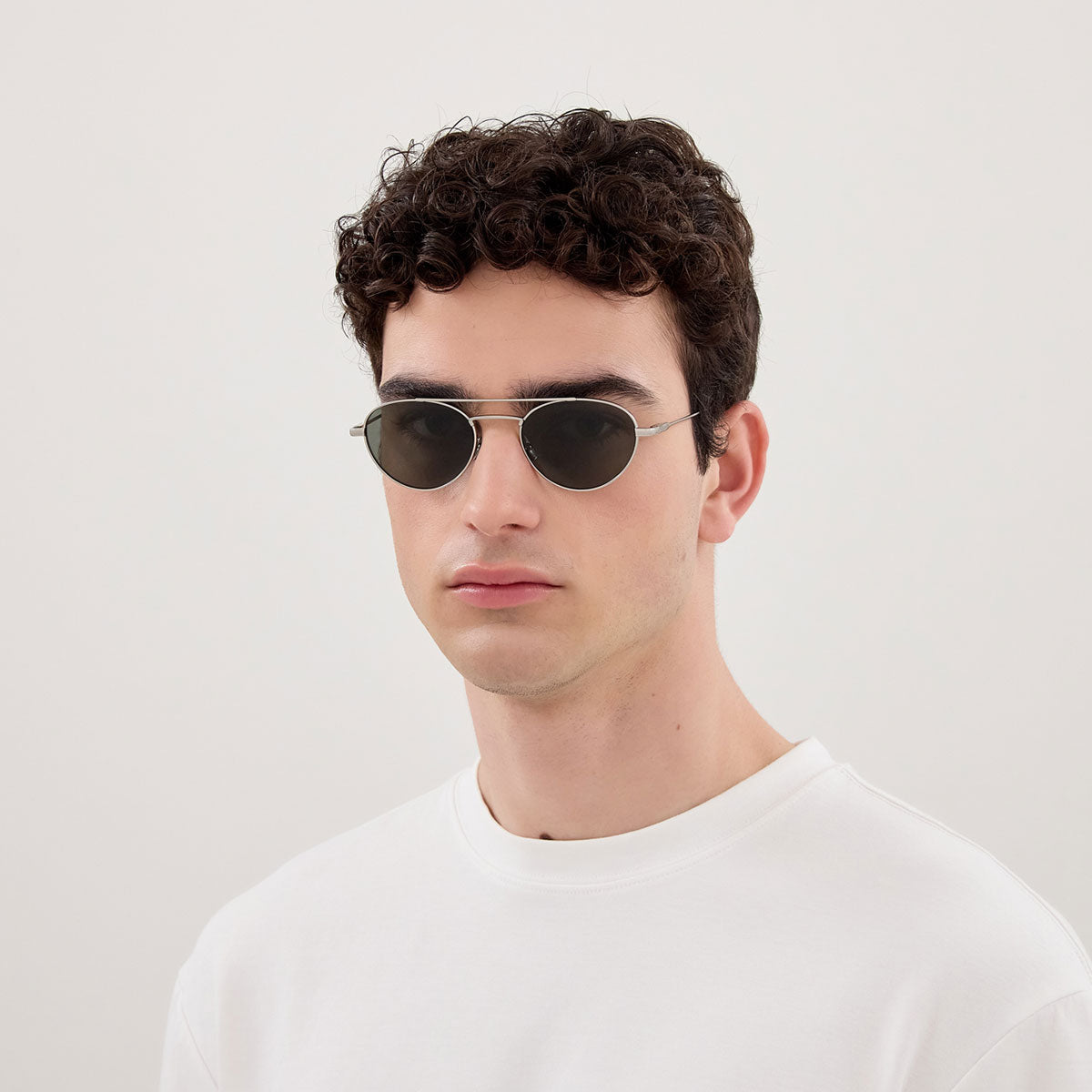 Saint Laurent Occhiali da Sole SL 97 002 Argento/Grigio Unisex