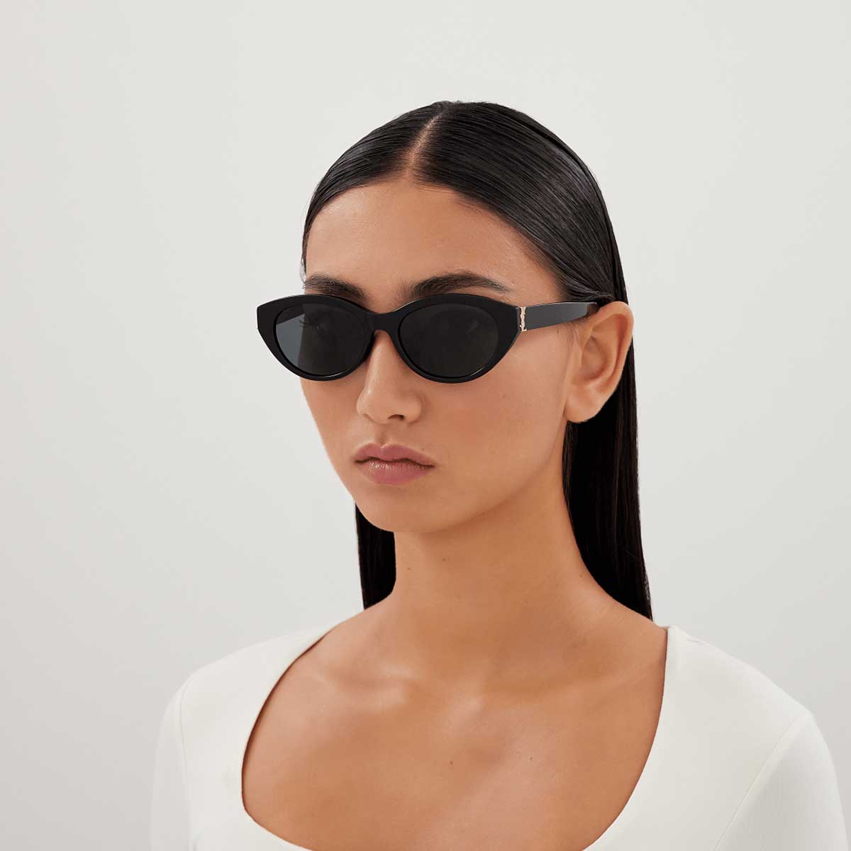 Saint Laurent Occhiali da Sole SL M148/F 001 Nero/Nero Donna 4
