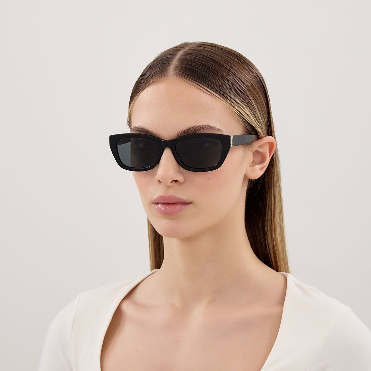 Saint Laurent Occhiali da Sole SL M153 001 Nero/Nero Donna