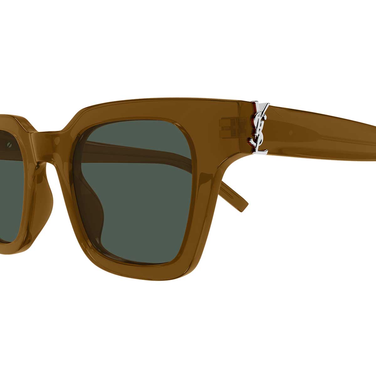 Saint Laurent Occhiali da Sole SL M157 005 Marrone/Verde Donna 3