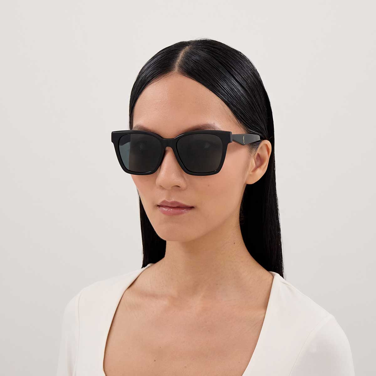 Saint Laurent Occhiali da Sole SL M171/F 001 Nero/Nero Donna 4