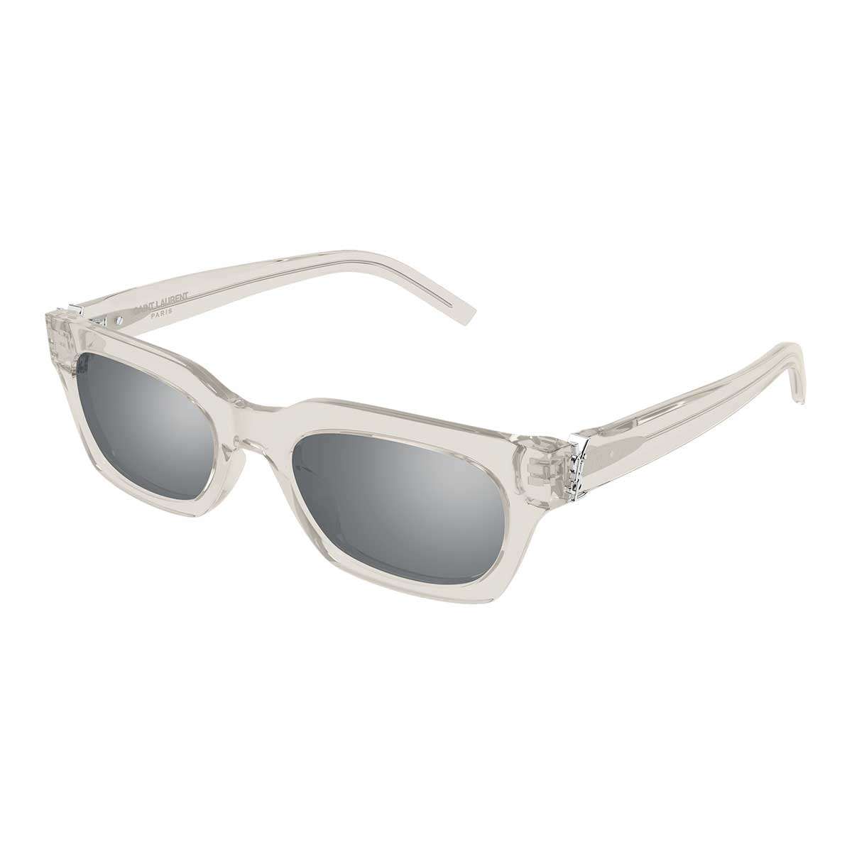 Saint Laurent Occhiali da Sole SL M175 004 Beige/Argento Donna 2
