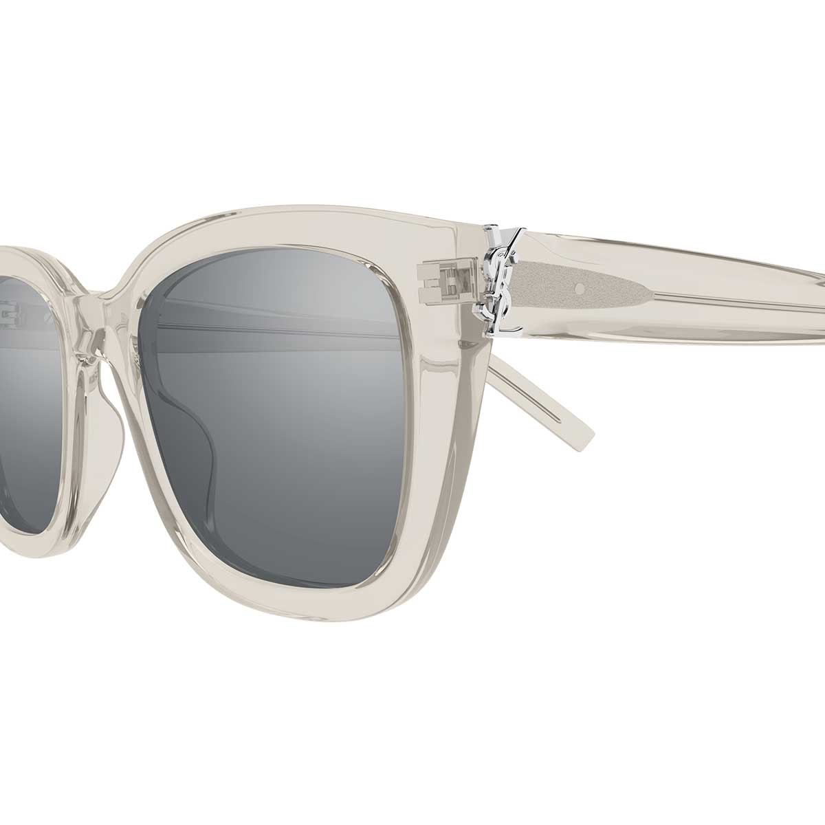 Saint Laurent Occhiali da Sole SL M176 004 Beige/Argento Donna 3
