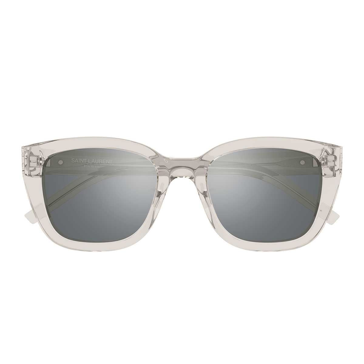 Saint Laurent Occhiali da Sole SL M176 004 Beige/Argento Donna