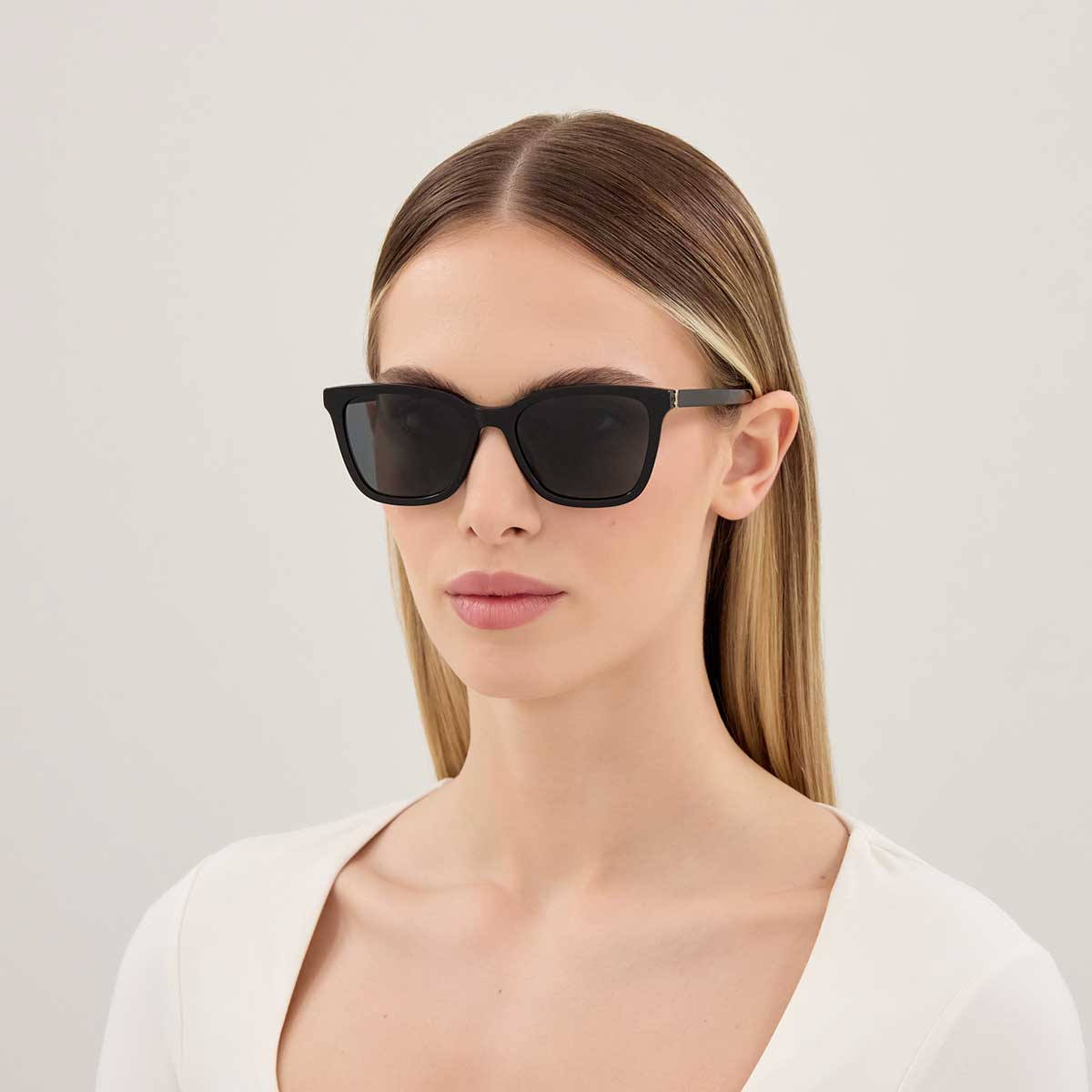 Saint Laurent Occhiali da Sole SL M178 001 Nero/Nero Donna 4