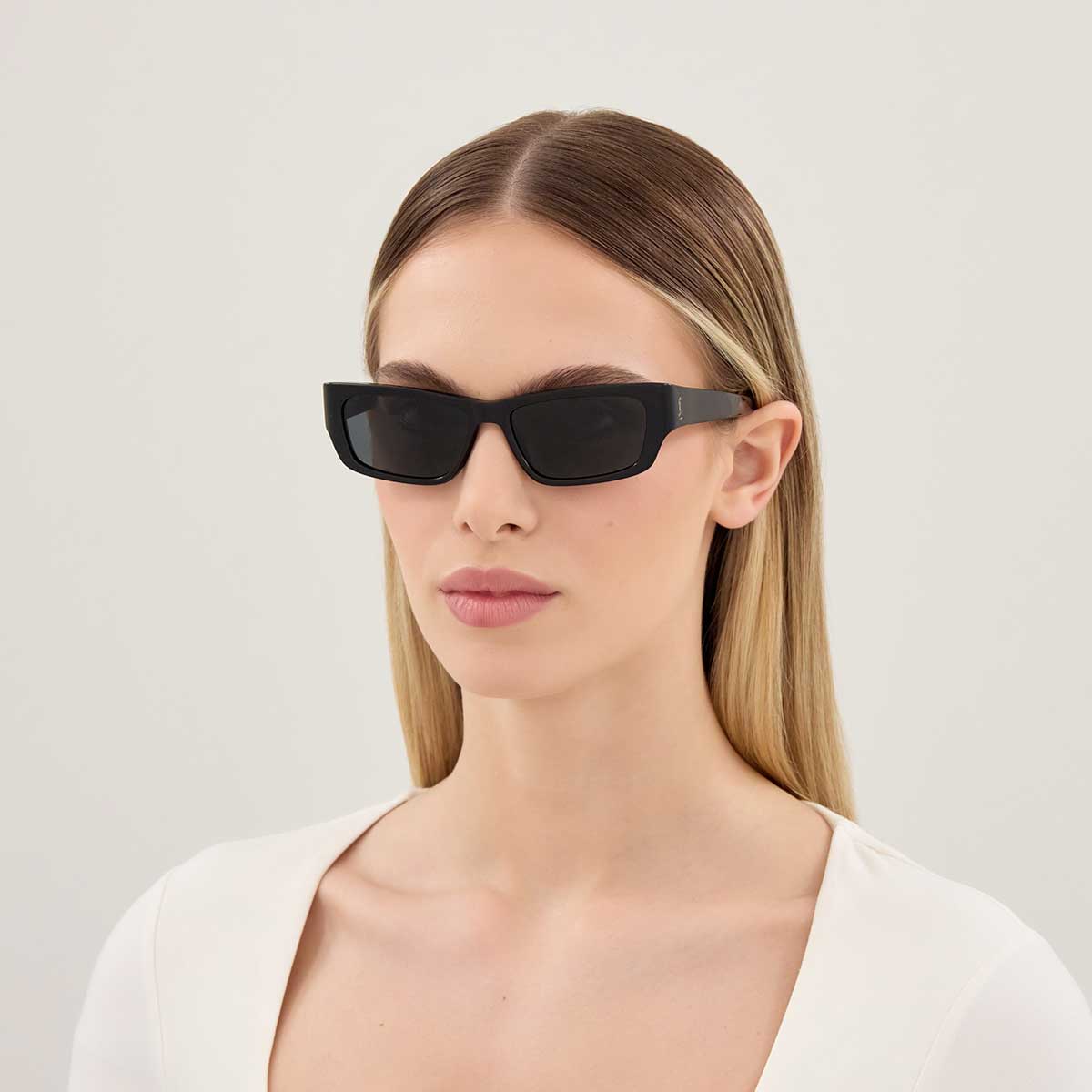 Saint Laurent Occhiali da Sole SL M182 JAZZ 001 Nero/Nero Donna 4