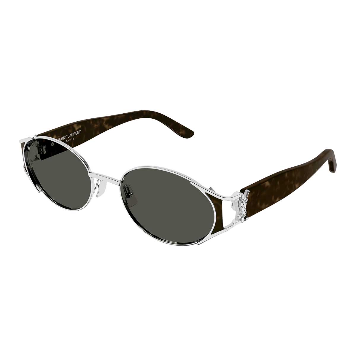 Saint Laurent Occhiali da Sole SL M919 002 ArgentoMarrone/Grigio Donna 2
