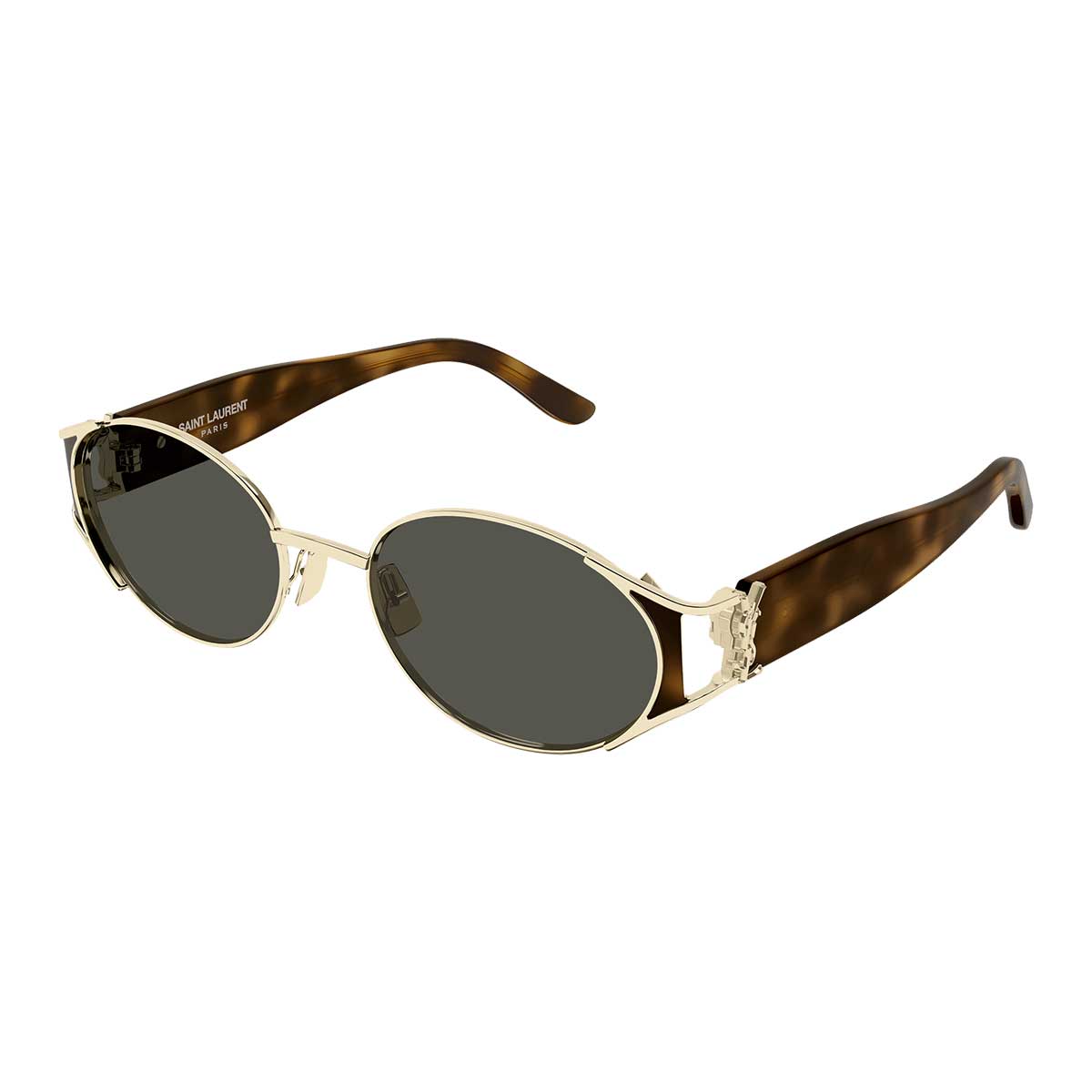 Saint Laurent Occhiali da Sole SL M919 003 OroMarrone/Grigio Donna 2