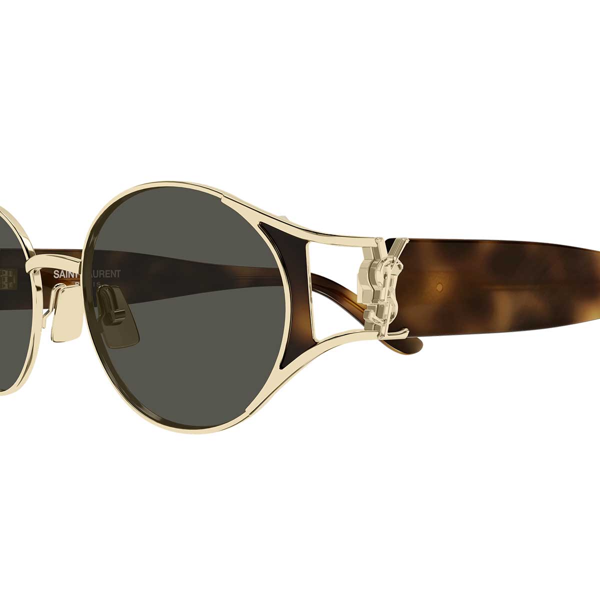 Saint Laurent Occhiali da Sole SL M919 003 OroMarrone/Grigio Donna 3