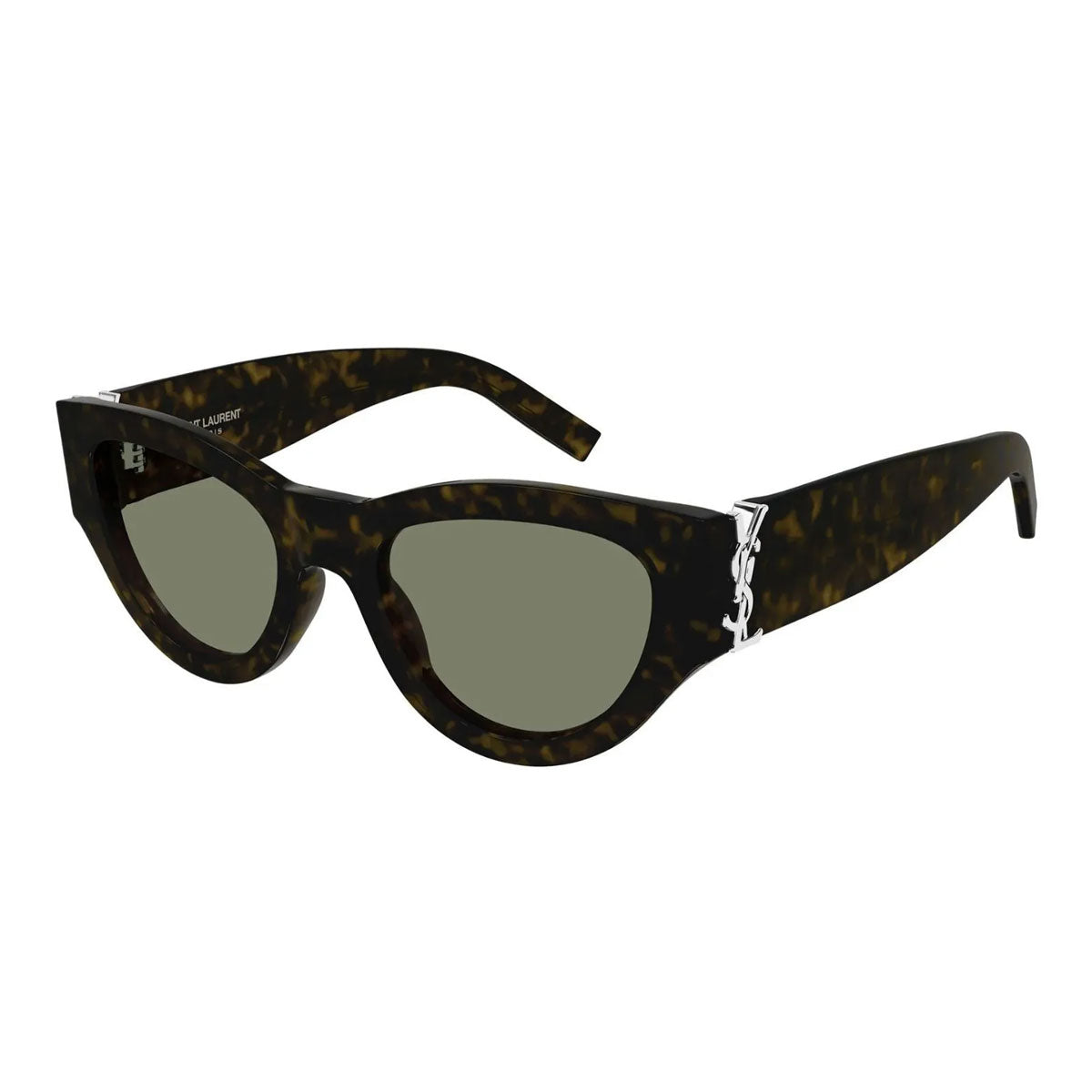 Saint Laurent Occhiali da Sole SL M94 008 Marrone/Verde Scuro Donna