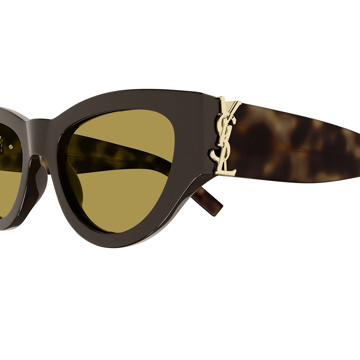 Saint Laurent Occhiali da Sole SL M94 010 Marrone/Giallo Donna