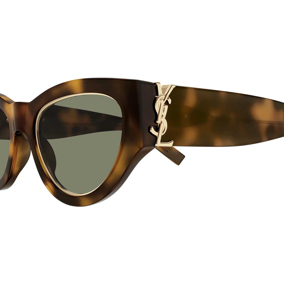 Saint Laurent Occhiali da Sole SL M94 RIM 001 Marrone/Verde Donna 3