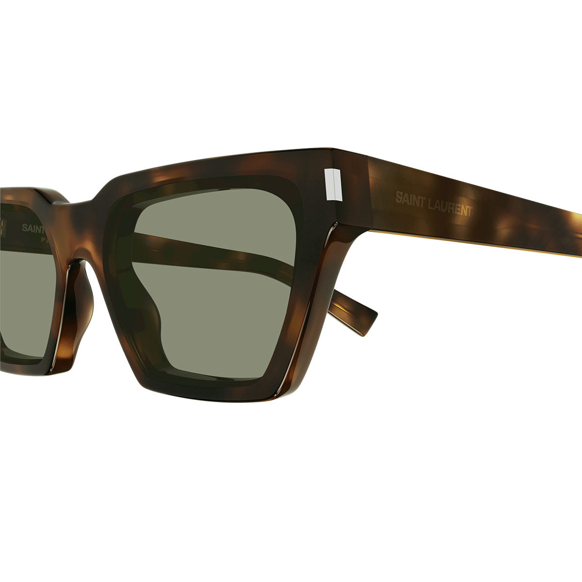 Saint Laurent Occhiali da Sole SL 633 Calista 003 Marrone/Verde Unisex