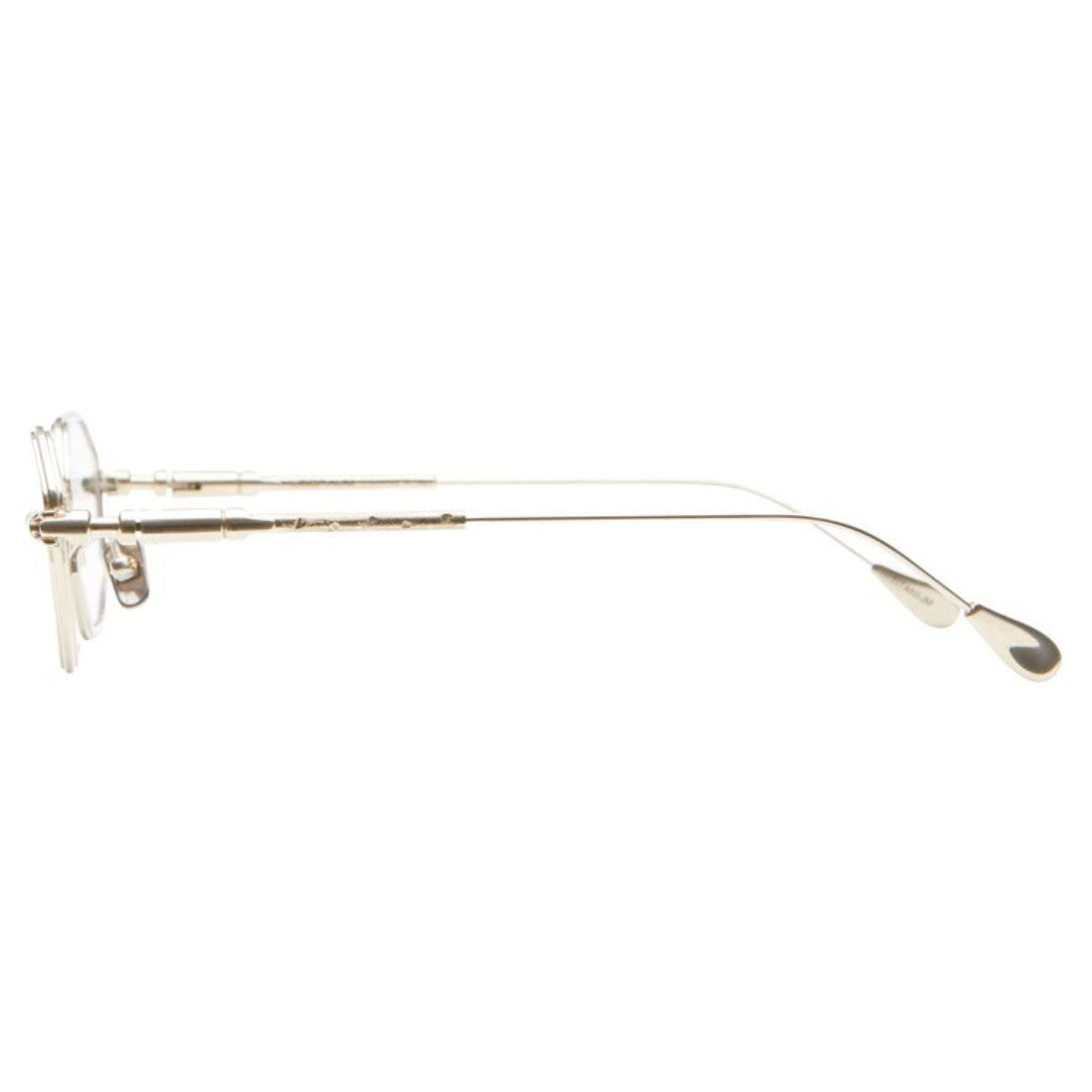 Kuboraum H66 LG Gold/Clear Unisex Eyeglasses