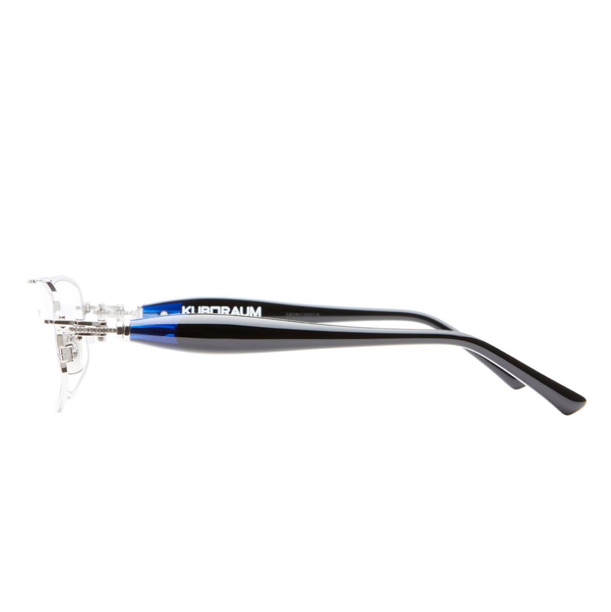 Kuboraum Occhiali da Vista J73 SI Argento e Nero/Trasparente Unisex 56 14 145