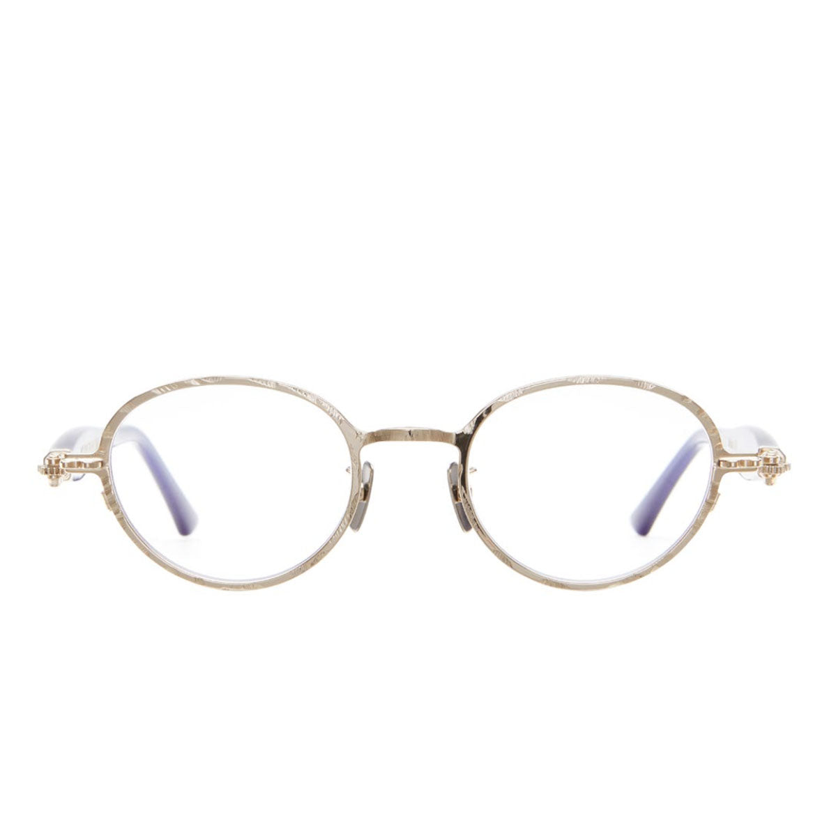 Kuboraum Occhiali da Vista J74 LG Oro e Blu/Trasparente Unisex 49 22 145