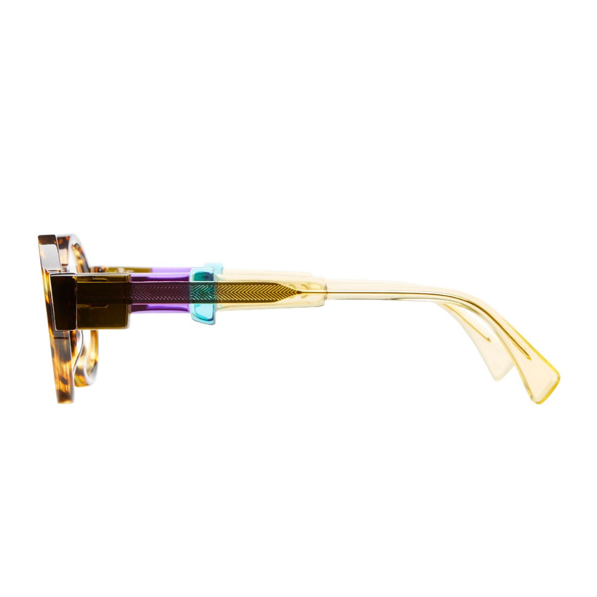 Kuboraum Occhiali da Vista I02 YHV Havana/Trasparente Unisex 44 23 145