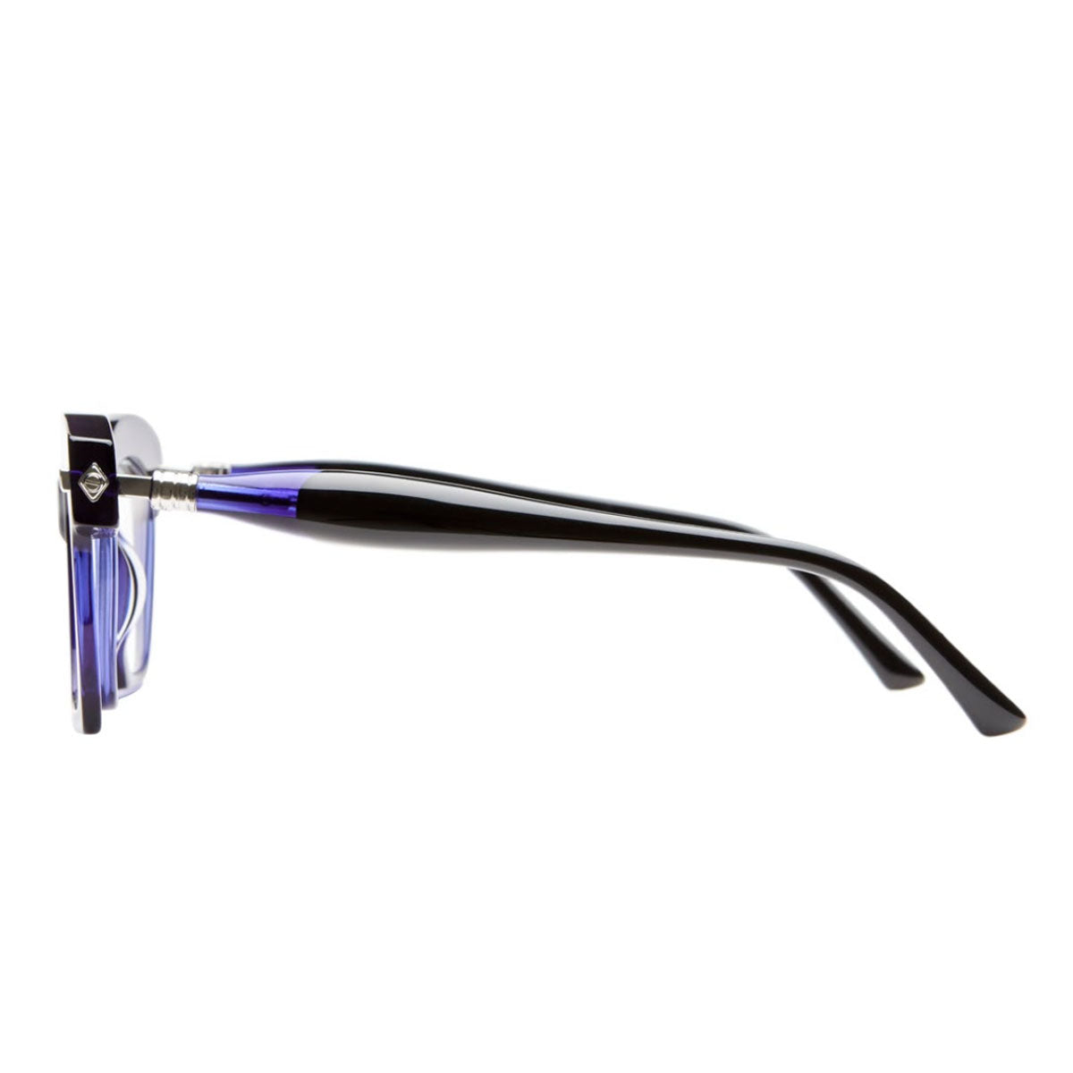 Kuboraum Occhiali da Vista J9 DB Blu e Nero/Trasparente Unisex 46 25 145