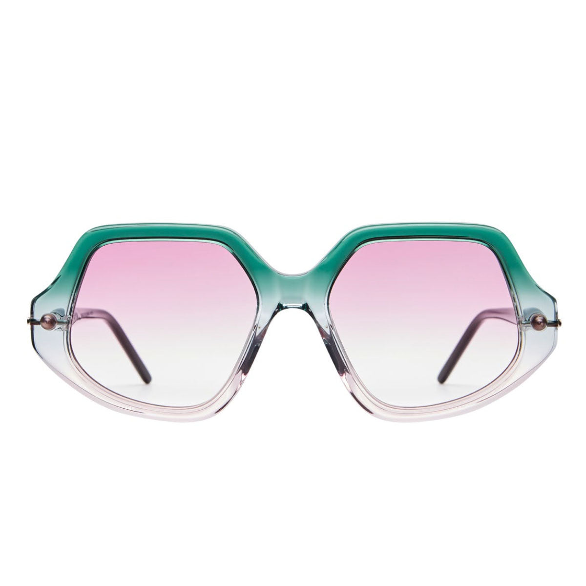 Kuboraum Occhiali da Sole P20 MIA Verde e Rosa/Rosa Unisex 53 17 145
