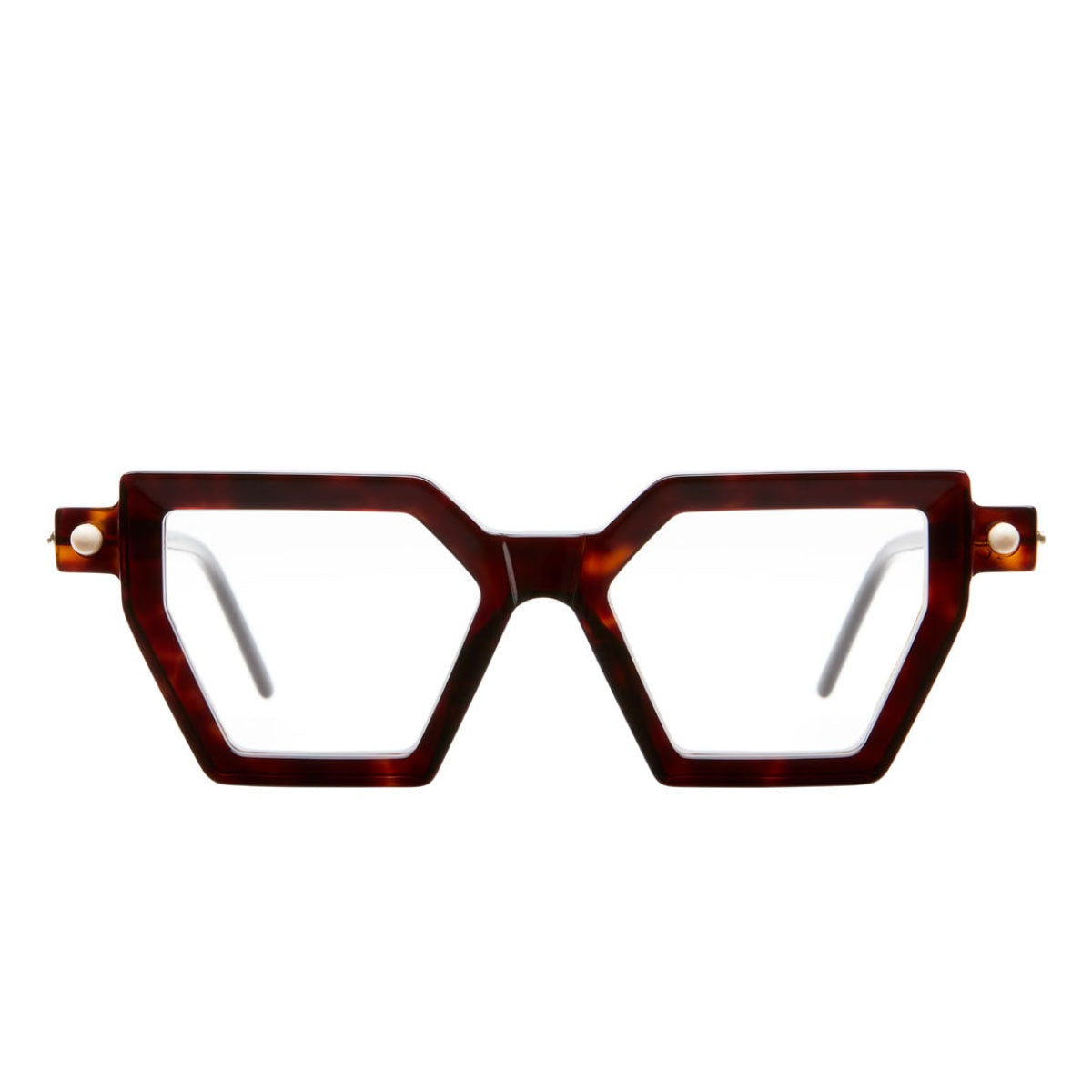 Kuboraum Occhiali da Vista P26 TS Havana/Trasparente Unisex 50 18 145