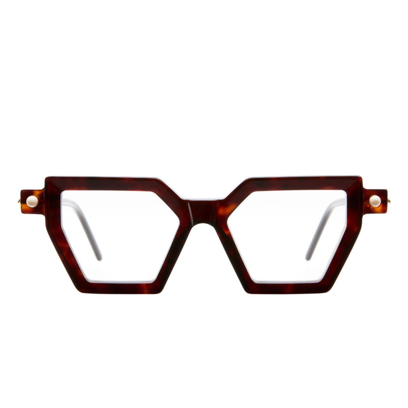 Kuboraum Occhiali da Vista P26 TS Havana/Trasparente Unisex 50 18 145