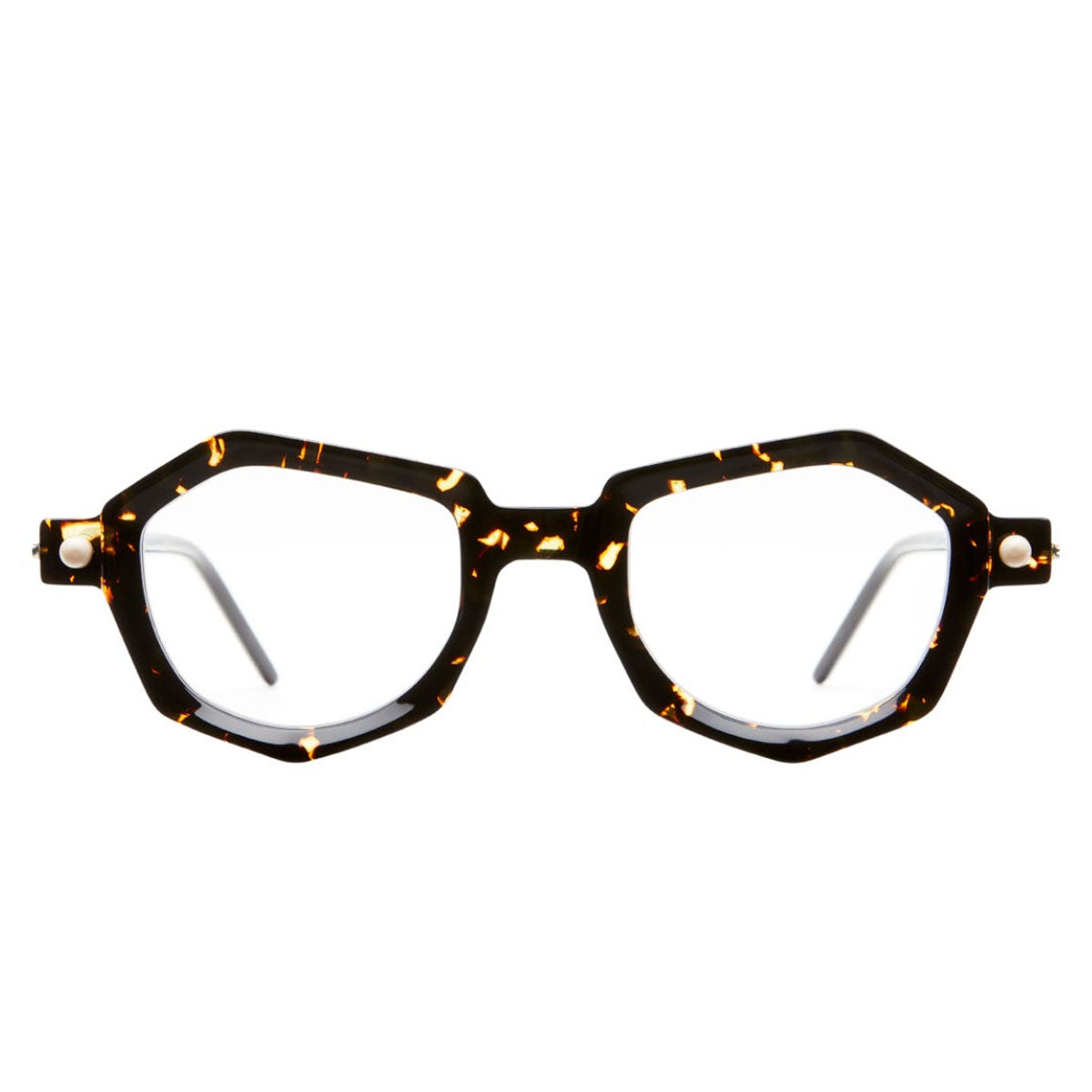 Kuboraum Occhiali da Vista P27 HOF Havana/Trasparente Unisex 51 19 145