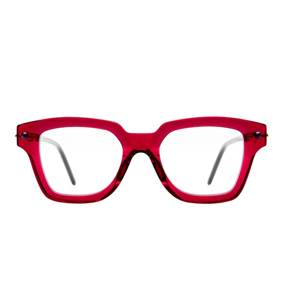 Kuboraum Occhiali da Vista P28 MA Rosso/Trasparente Unisex 51 20 145