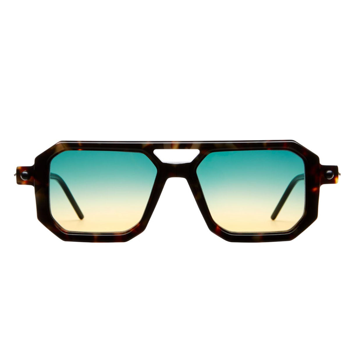 Kuboraum Occhiali da Sole P8 TAR Havana/Verde e Arancione Unisex 53 17 145