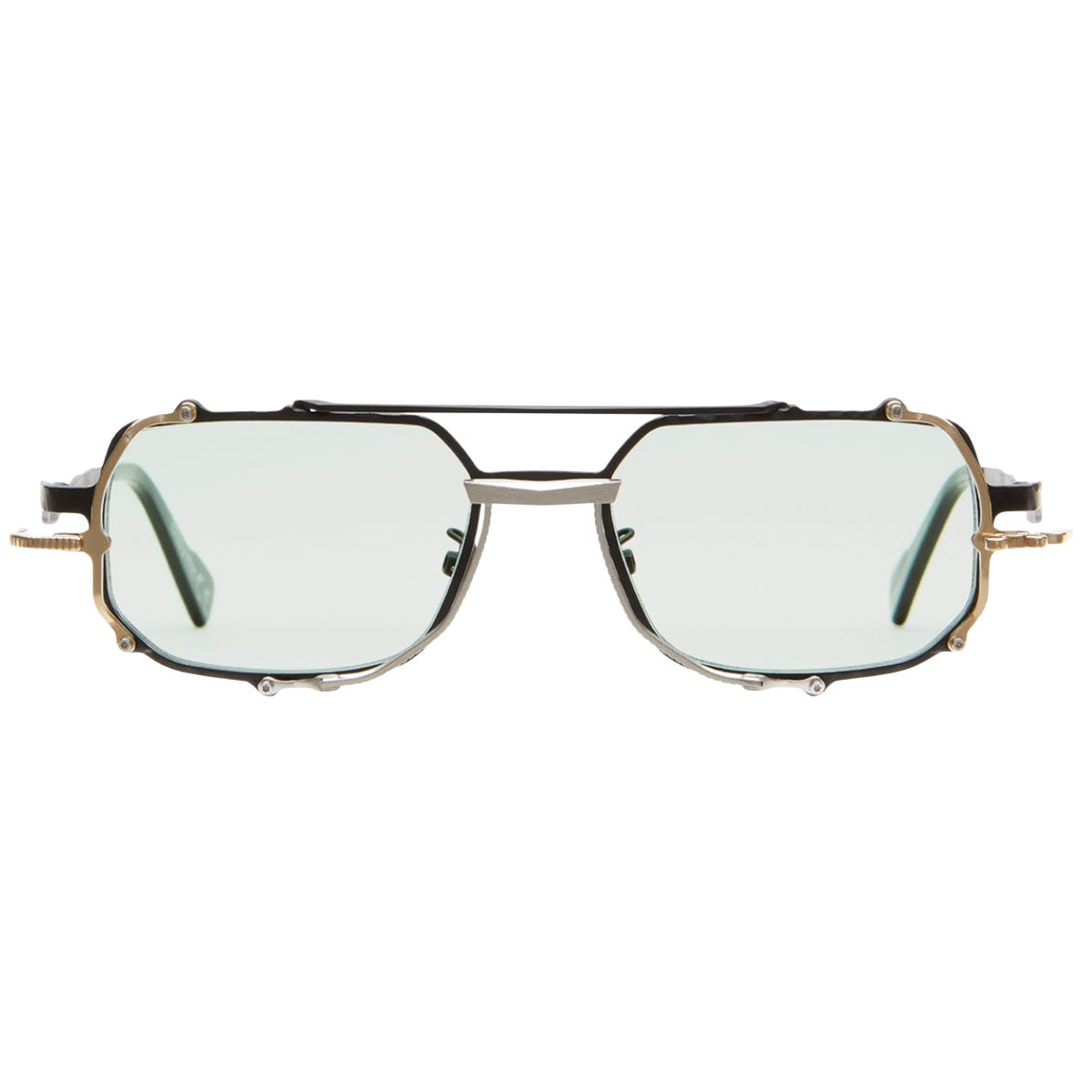 Kuboraum Occhiali da Sole Z71 BSG Nero e Oro/Verde