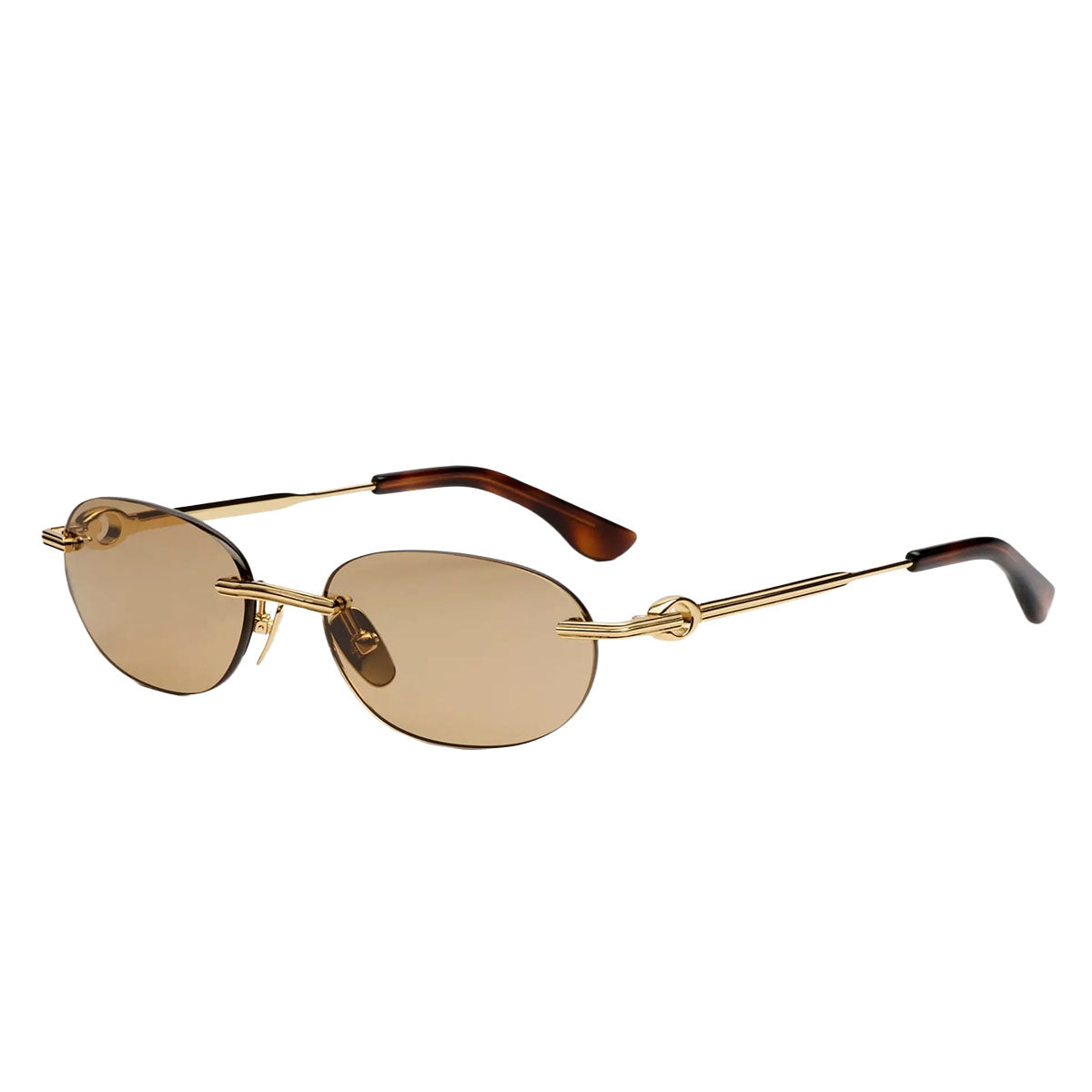 Chimi Occhiali da Sole Cadenza Oval Brown Oro/Marrone Unisex