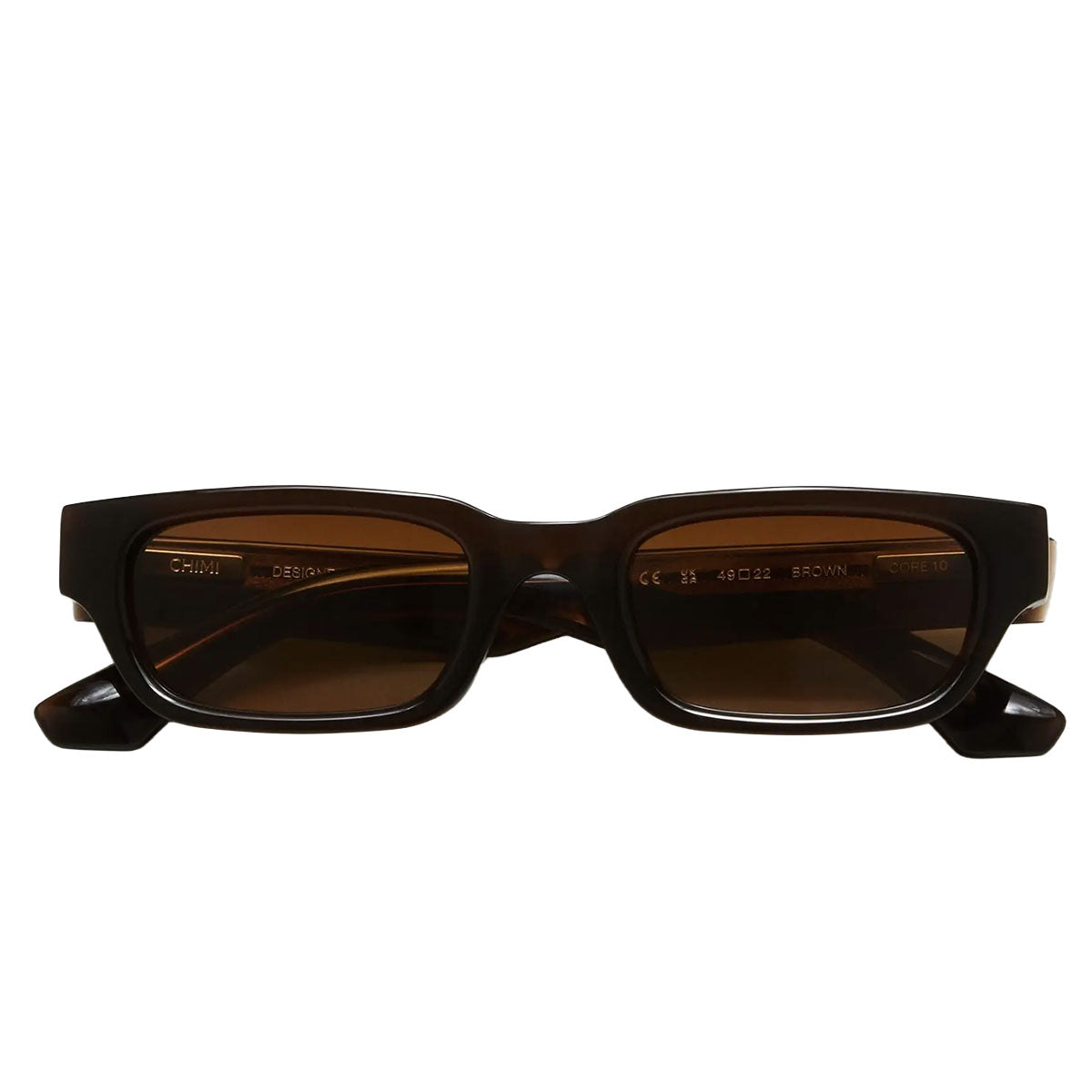 Chimi Occhiali da Sole Core 10 Brown Marrone/Marrone Unisex 49 22 145