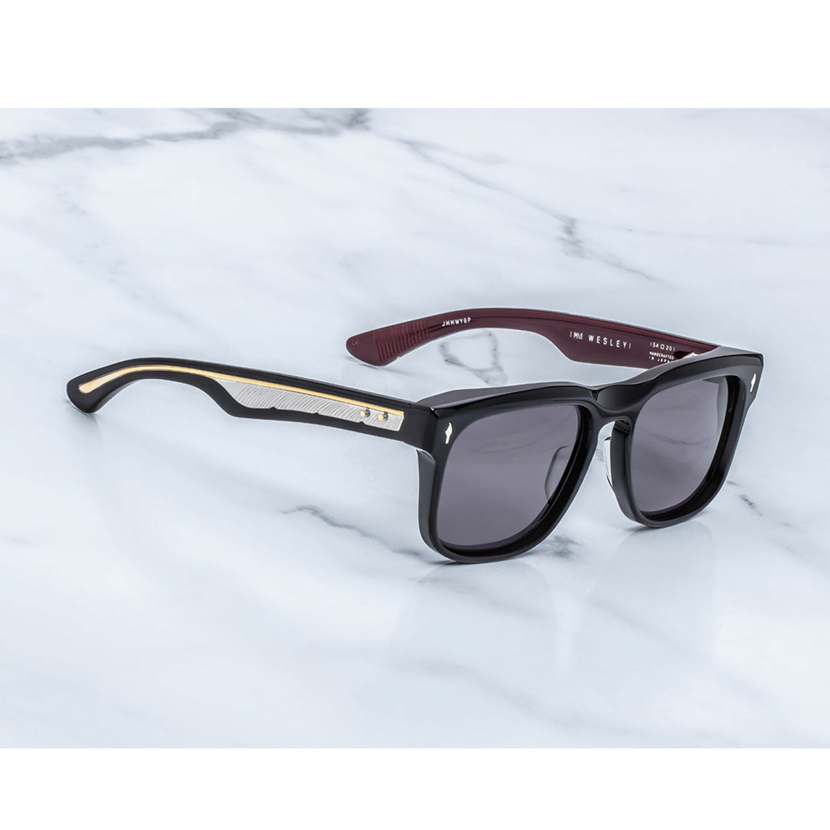 Jacques Marie Mage Occhiali da Sole Wesley Bloodstone Nero/Grigio Unisex