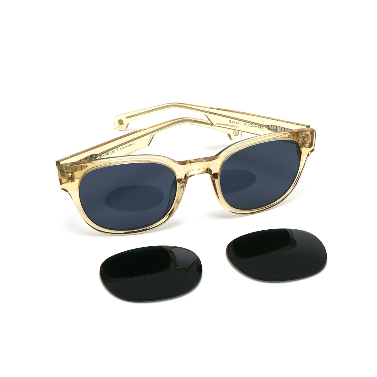 Entourage of 7 Occhiali da Sole Beacon 1020 Polarized Crystal Grigio 51 23 145