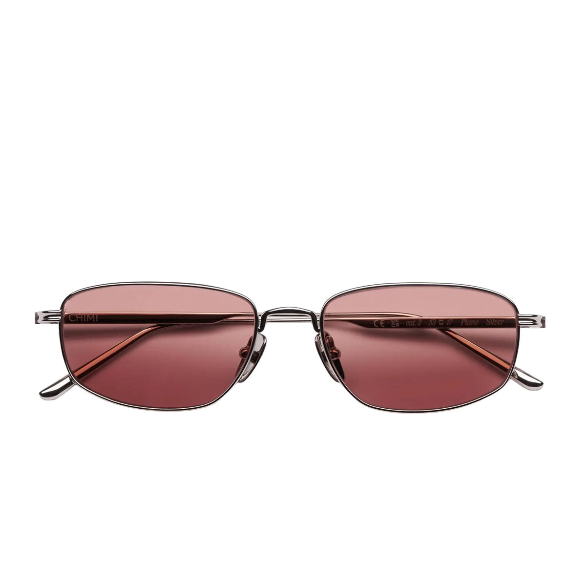 Chimi Occhiali da Sole CC Titan Plane Silver Argento/Rosa Unisex