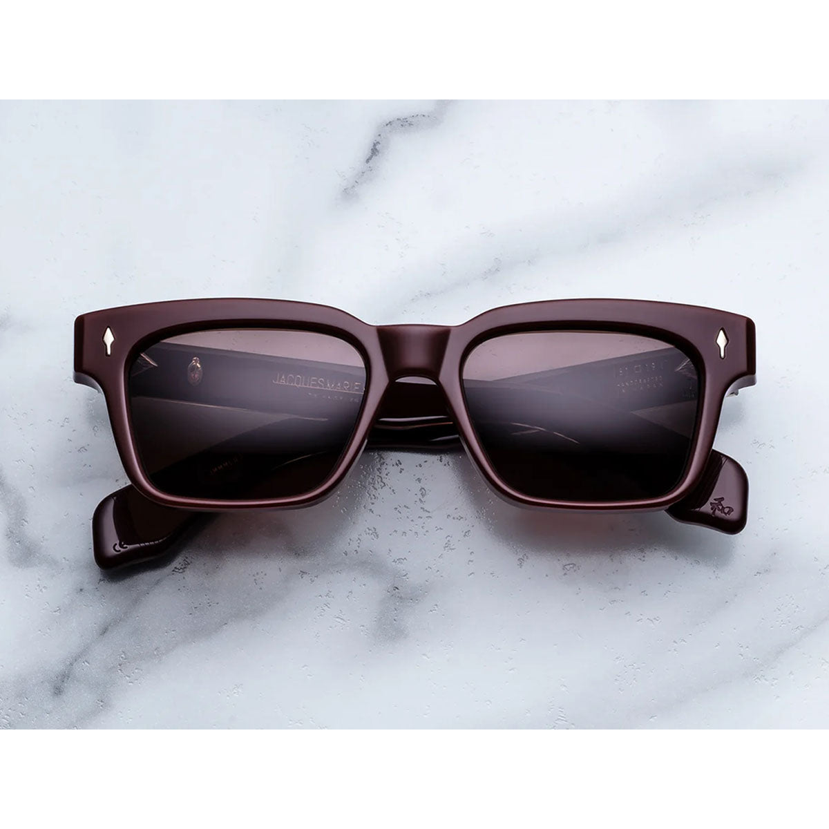 Jacques Marie Mage Occhiali da Sole Bordeaux Empire Bordeaux/Marrone Unisex
