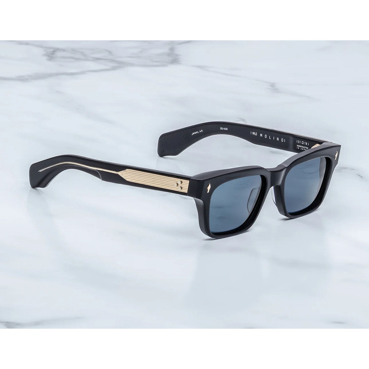 Jacques Marie Mage Occhiali da Sole Molino Lacquer Nero/Blu Unisex