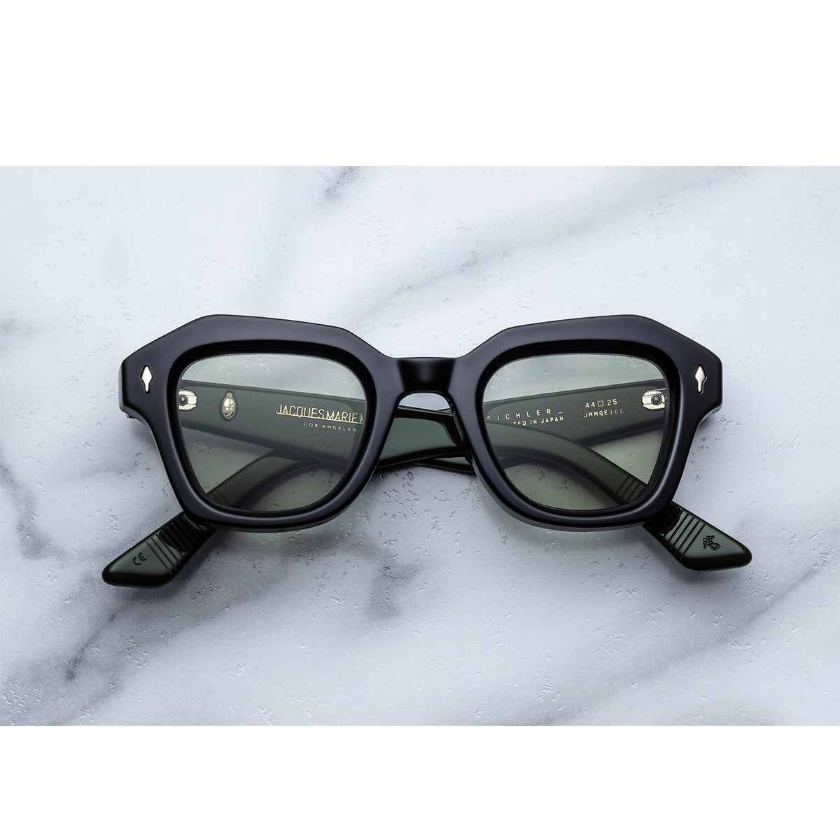 Jacque Marie Mage Occhiali da Sole Eichler Cobra Nero/Verde Unisex 44 25 145