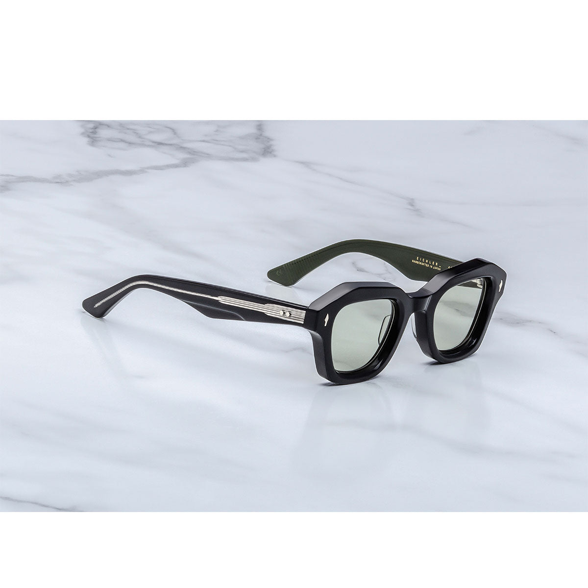 Jacque Marie Mage Occhiali da Sole Eichler Cobra Nero/Verde Unisex 44 25 145