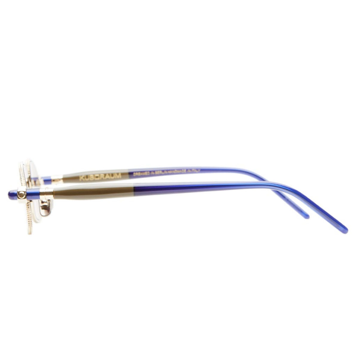 Kuboraum Occhiali da Sole P78 LGB Oro e Marrone/Blu 52 18 145