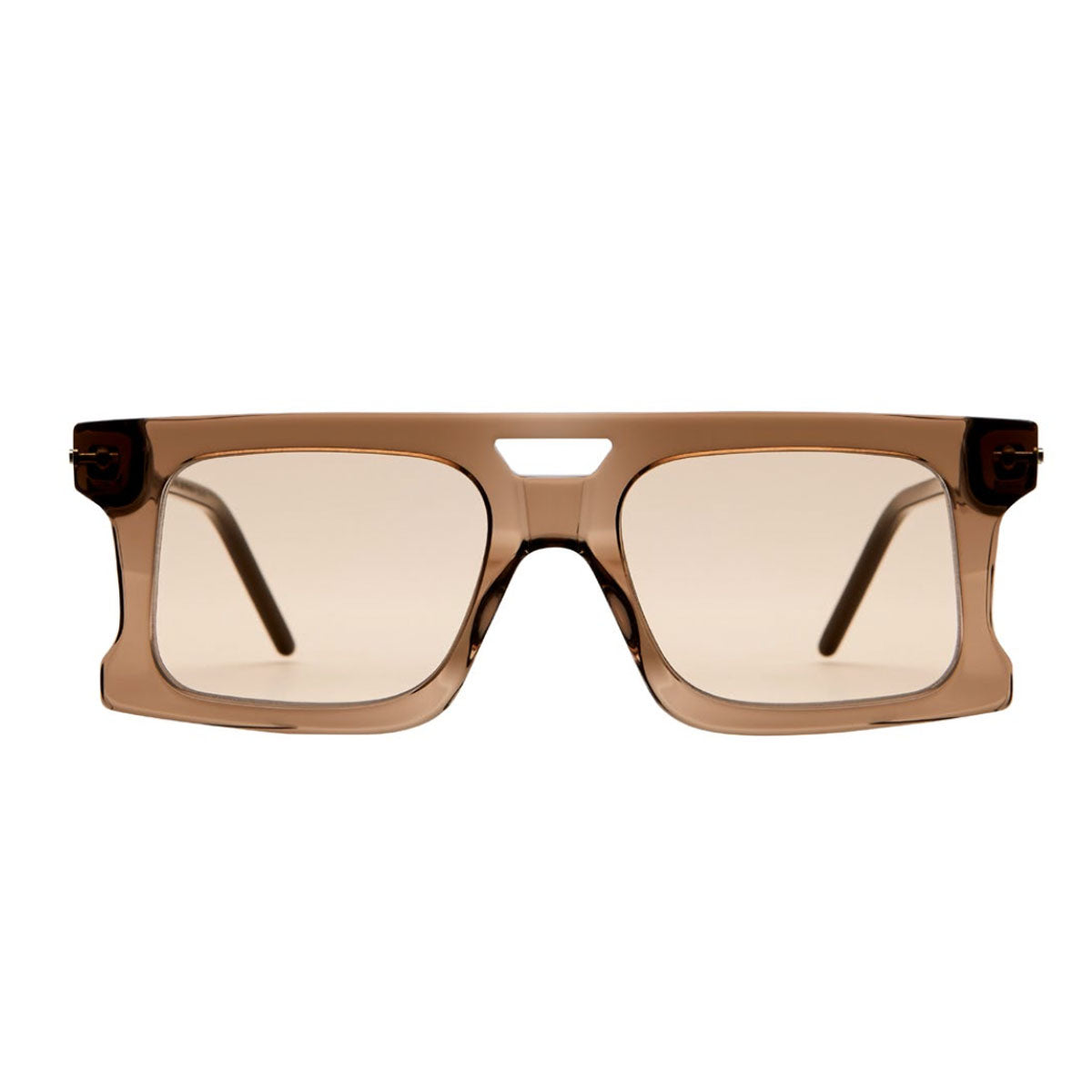 Kuboraum Occhiali da Sole D76 DT Marrone/Marrone 52 18 145