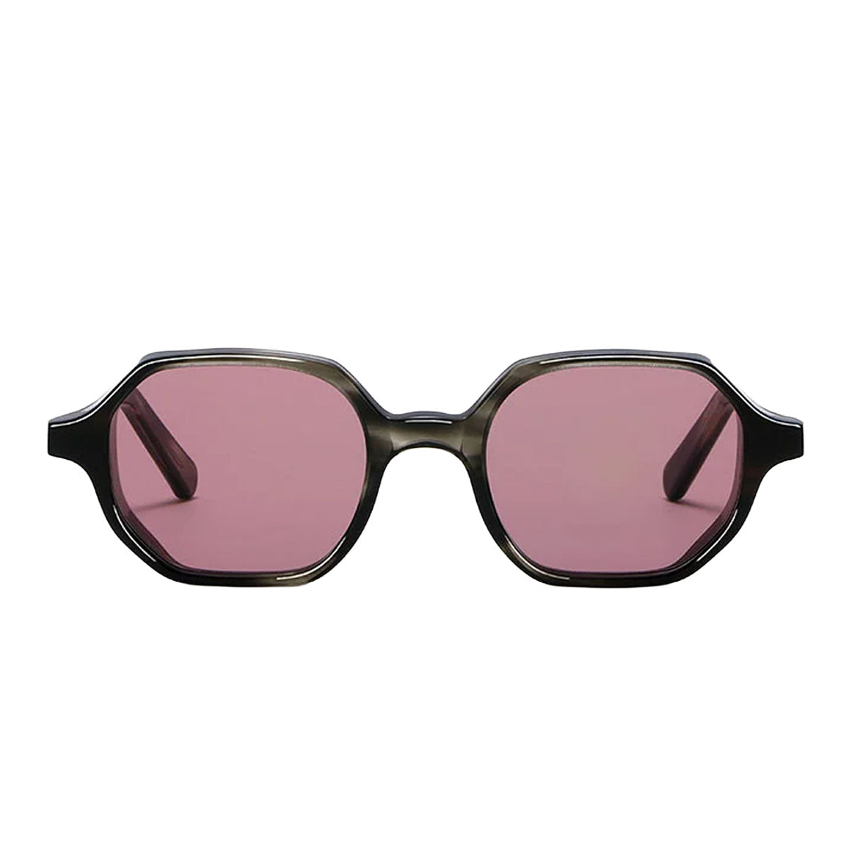 Occhiali da Sole L.G.R. Zanzibar Carnet De Voyage Havana Once Nero/Burgundy Unisex