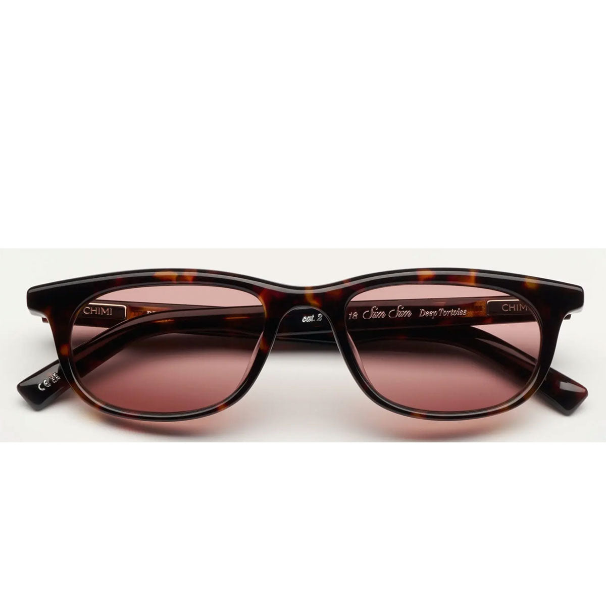 Chimi Occhiali da Sole Sim Sim Deep Tortoise Havana/Rosa Unisex 51 18 145