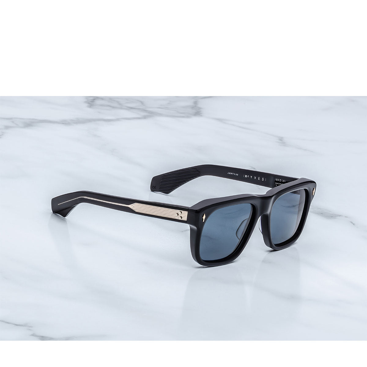 Jacque Marie Mage Occhiali da Sole Yves Lacquer Nero/Blu Unisex 56 19 149