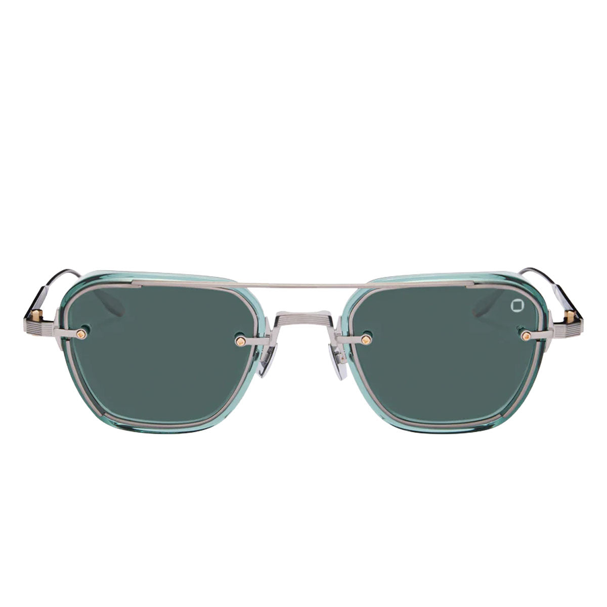 Occhiali da Sole Akoni Jura Deep Emerald Green Argento/Verde Unisex