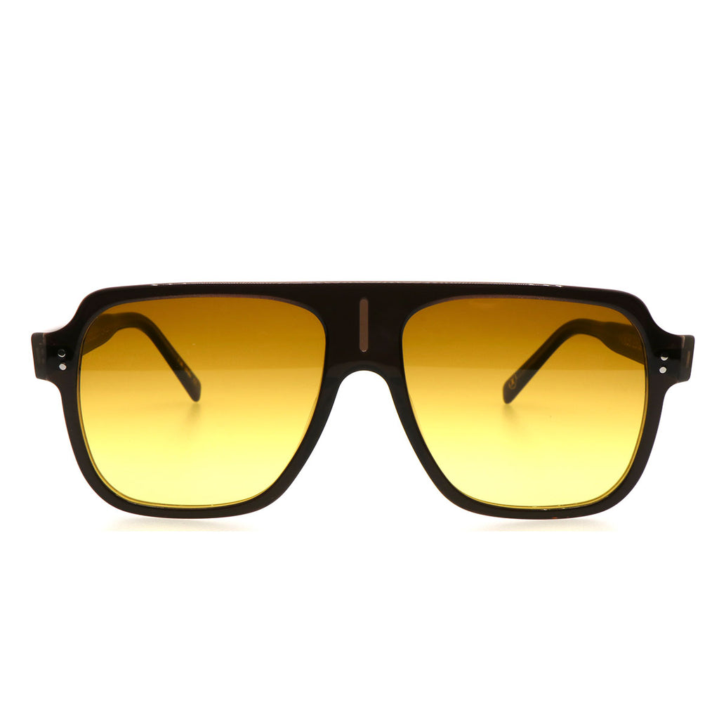 Occhiali da sole Lesca Vice LTD26 Marrone/Giallo Unisex 69.5 16 150