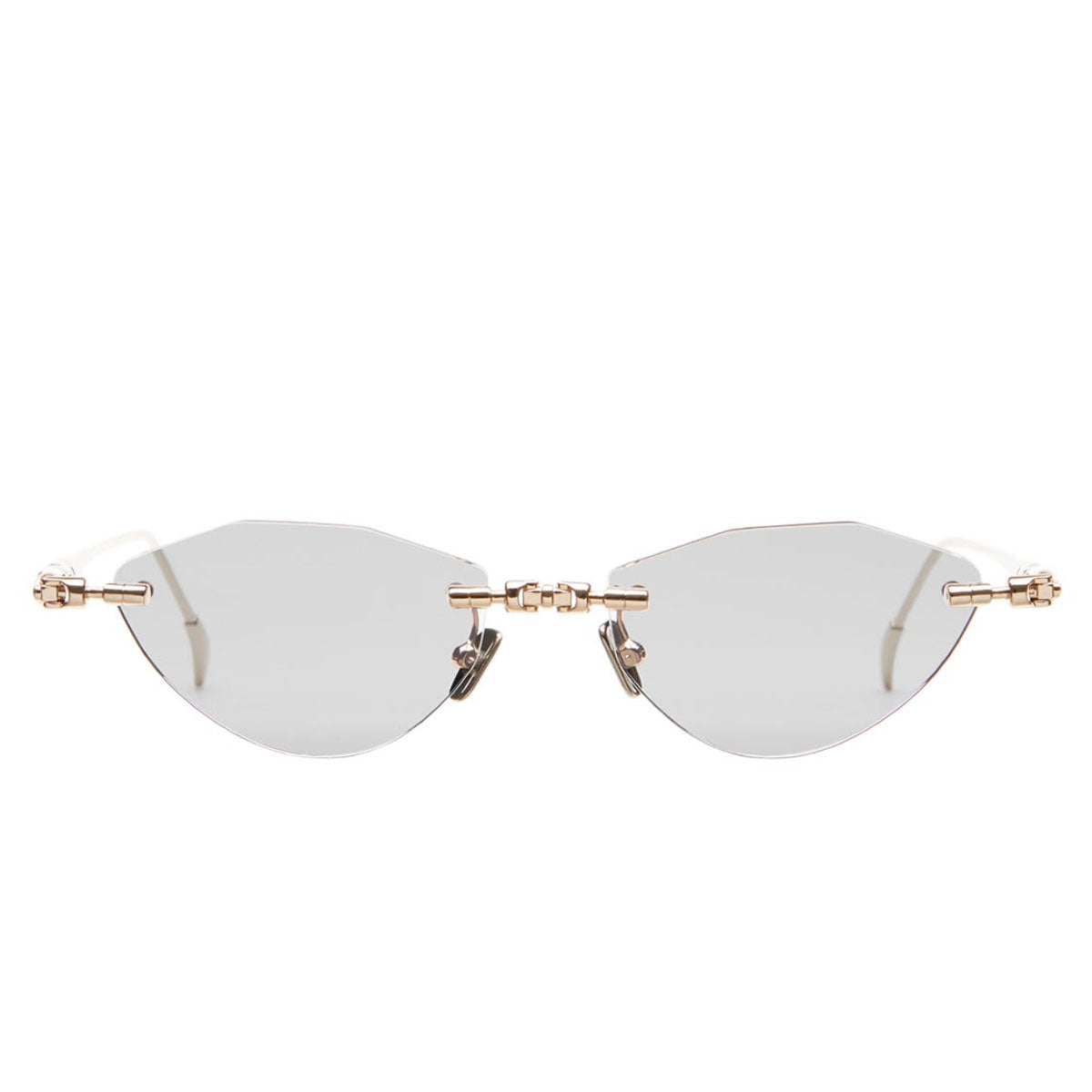 Kuboraum Occhiali da Sole H64 PG Oro/Grigio Unisex 55 18 140